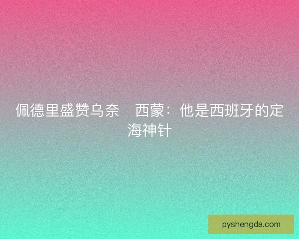 佩德里盛赞乌奈・西蒙：他是西班牙的定海神针